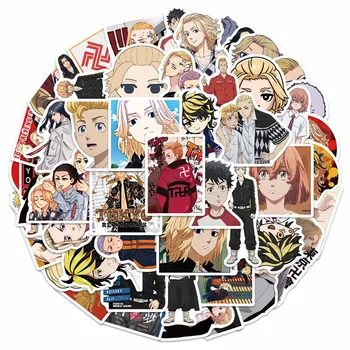 50Pcs Anime Tokyo Keršytojas Animacinių filmų, Grafiti, Lipdukai, Nešiojamas Bagažo Riedlentė Gitara užrašų knygelė Vandeniui Lipdukai Vaikams Žaislas