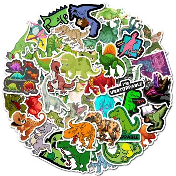 50PCS Mielas Animacinių filmų Dinozaurų Lipdukai 