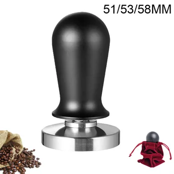 51/53/58mm, Kalibruotas Slėgio Suklastoti Kavos Ir Espresso Elastinga Milteliai Presas 304 Nerūdijančio Plieno Kavos Milteliai Plaktukas