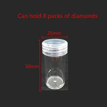5D Diamond Tapybos Drugelis talpinimo 30-Lizdas Diamond Tapyba Priedai, Įrankiai, Papuošalai Granulių Laikymo Jar Cirkonio