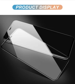 5vnt iPhone 12 Pro Max 12 Mini XR X XS 11 Pro Max Visiškai Padengti Grūdinto Stiklo Screen Protector Filmas 