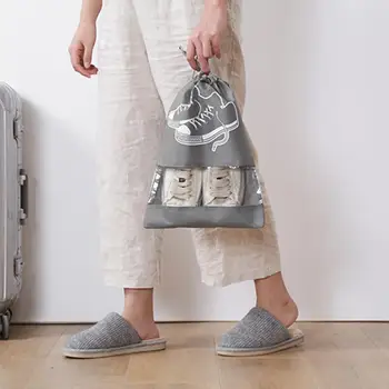 5vnt Laikymo Maišelis Dulkėms Multi-naudoti Plastiko Nėra Lengva Deformuoti Batų Saugojimo Krepšys Namuose