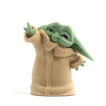 5vnt/set Kūdikių Yoda PVC Veiksmų Skaičiai Mandalorian Yoda Modelis Žaislai Filmo 