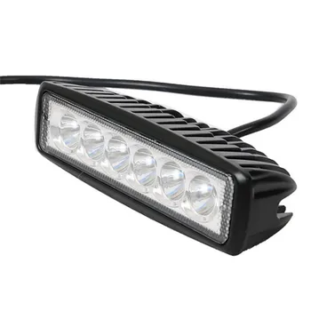 6*1.9*1inch Vairavimo Rūko Offroad LED Darbo Automobilių Šviesos 12V Universaliųjų Automobilių 4WD led sijų Darbą Šviesos Juosta Dėmesio Potvynių Lempos