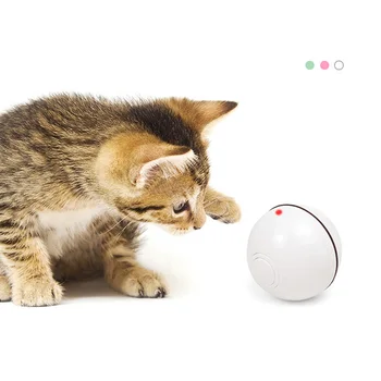 6.4 cm Smart Interaktyvios Juokinga Katė Žaislas Švyti Garso Žaisti, Gainiotis Medžioklės Sukasi Kamuolys