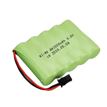 6 V 3000mAh NI-MH Baterijos RC Žaislo Elektros žaislų saugumo įrenginiai elektros žaislas baterija 6 v baterija SM Tamiya plug