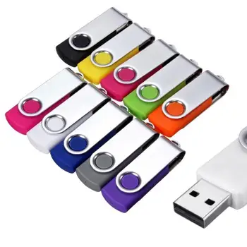 64MB Nešiojamų Sukasi USB 2.0 Flash Memory Stick Pen Disko Duomenų Saugojimo Pasukti U Disko Kompiuteris
