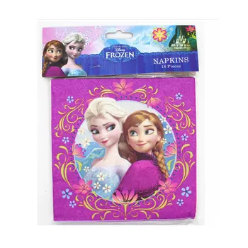 65pcs/daug Disney Elsa Anna Princesė Stalo 16 Vaikų su Gimtadieniu Šalies Prekių Dekoro Popieriniu Rankšluosčiu Kūdikio Dušas šalis rinkinys