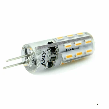 6Pcs G4 LED Šviesos Kukurūzų Lemputės SMD 3014 Balta/ Šiltai Balta Silikono Kristalų Lempos 2W 3W AC DC 12V 220V LED G4 Šviesos Šviestuvo Šviesos