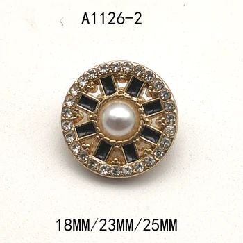 6pcs metalo apvalius mygtukus, kalnų krištolas perlų mygtukai, moteriški paltai, marškinėliai, rankinės, kelnės, siuvimo reikmenys, reikmenys 