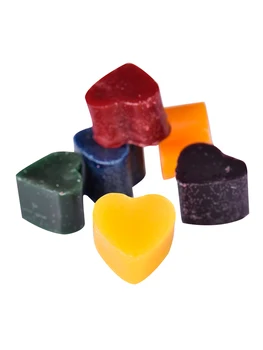 6PCS Žvakė Dažų 6-spalvos Širdies formos Spalvos Bloką 
