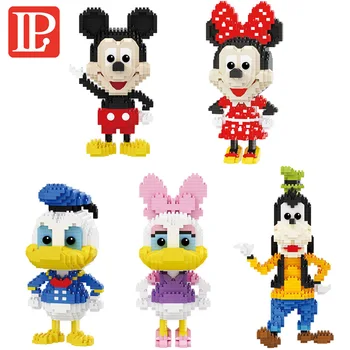 714pcs+ Disney Mickey Mouse Diamond Blokai Minnie ančiukas Donaldas Dasiy Goofy Micro Plytų Duomenys Žaislai Kalėdų Dovana