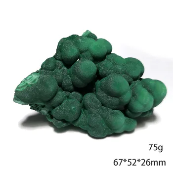 75g A2-6 Aukštos Kokybės Natūralaus Malachito Mineralinių Kristalų Mėginių Dovanų Kolekciją Papuošalų Iš Kongo