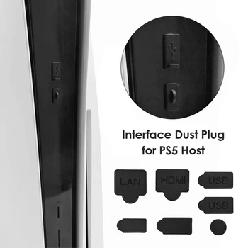 7Pcs HDMI suderinamus Dulkių Plug Silikono Dulkių Įrodymas Dangtelis Kamštis Dulkėms Atveju Rinkinių, Skirtų Xbox One X Žaidimų Konsolės PS5