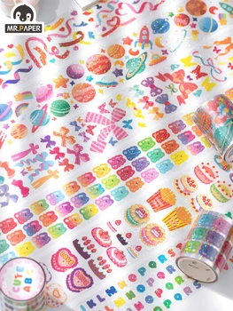 8 Dizaino, Spalvinga Fruktozės Serijos Ins Stiliaus Kūrybos Mielas PET Vieną Washi Tape Dekoro Vertus Sąskaita 
