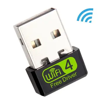 80% Nuolaida RTL8188GU Mini Tinklo plokštė Plug and Play USB 2.0 150Mbps Ratai-nemokamas Wifi Adapteris, skirtas PC