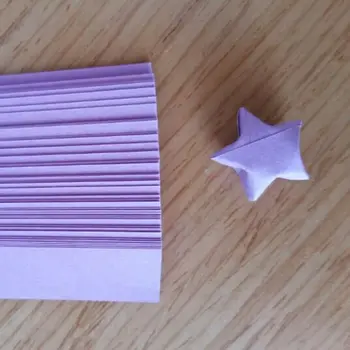 80pcs=1Bag Amatų Origami Lucky Star Popieriaus Juostelėmis Popieriaus Origami Popieriaus Quilling Namų vestuvių Dekoravimas