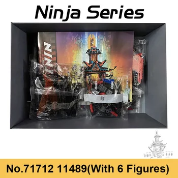 844pcs NAUJAS Ninja Imperijos Šventykla Beprotybė Ninja Filmą Unagami Duomenys Plytos, Statyba Blokai Žaislai, Vaikų Berniukas Dovanos 11489