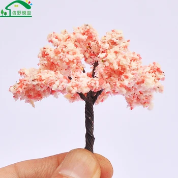 8Pcs 65mm Miniaturas arbre Geležies Vielos Gėlių, Medžių, Architektūros Traukinio Smėlio Lentelė Kraštovaizdžio Scensry Maketai Modelis Medžio Ho N Masto