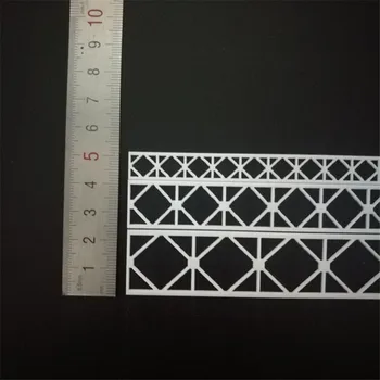 8pcs/daug Traukinio smėlio lentelė scena tiltas plieno sijos santvaros modelis medžiagos ho masto traukinio išdėstymas