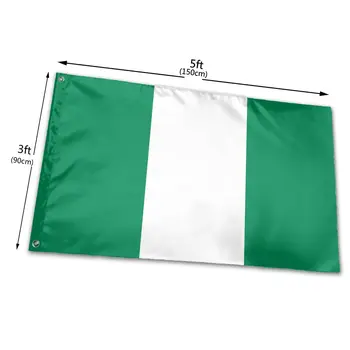 90x150cm Žalios spalvos NKP NG Nigerija Vėliava