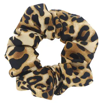 9Pcs Moterų Didelio Elastingumo Apdangalai, plaukai surišti į uodegą Hairband Leopardas Spausdinti Plaukų Lyno Šalys