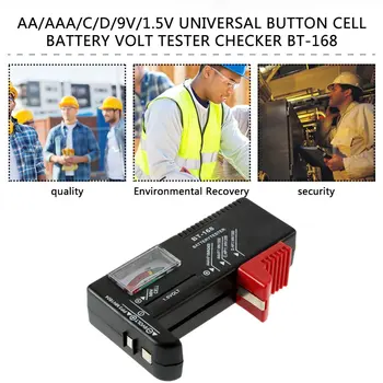 AA, AAA, C, D, 9V 1,5 V Mygtuką Cell Baterijos Voltų Įtampos Testeris Tikrinimo Indikatorius Karšto visame Pasaulyje ONLENY