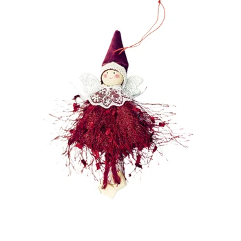 AA Kalėdų Vilnos Angel Doll Pakabukas Mielas Mini Angelas Mergaitė, Kalėdų Eglutės Kabančių Papuošalų Kūrybos Kalėdinė Dekoracija