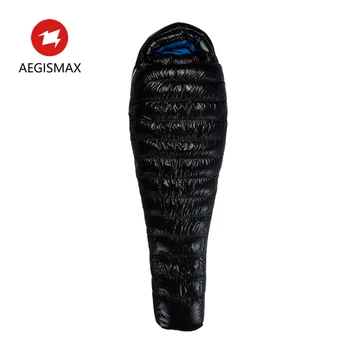 AEGISMAX D1 Serise 90% Baltųjų Ančių Pūkais Šaltą Žiemą Ultralight Pertvara Dizaino Kempingas Sujungimas Mumija Kempingo miegmaišis