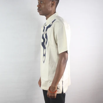 Afrikos Vyrų Siuvinėjimo dashiki mados marškinėliai