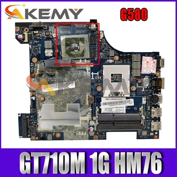 Akemy QIWG6 LA-7988P Plokštė Lenovo G580 Nešiojamas Plokštė PGA989 GT710M 1G HM76 DDR3 Testas