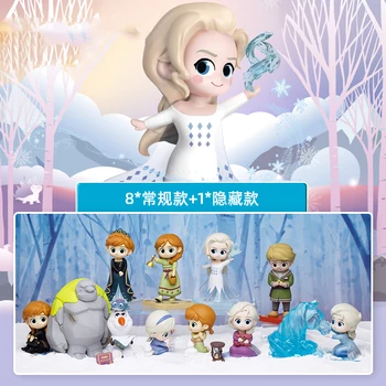 Aklas Lauke Anime Pav Princesė Serijos Mielas Atsitiktinis Žaislas PVC Veiksmų Modelis Atspėti Staigmena Lėlės Dovanų Rinkimo 8pcs/Set