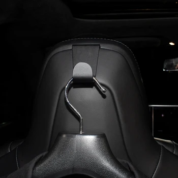 Aliuminio Kabliukas Aplinkos Apsaugą ir Ilgaamžiškumą galinių sėdynių Pogalvių Drabužių Kabyklos Tiktų už Tesla Model S X