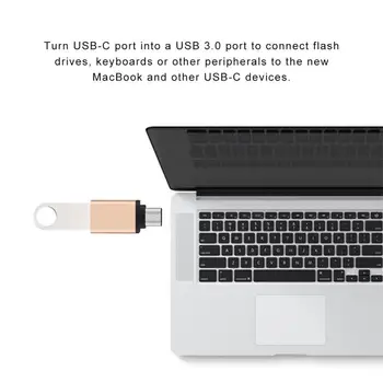 Aliuminio USB C Adapteris C Tipo USB 3.0 Adapteris 