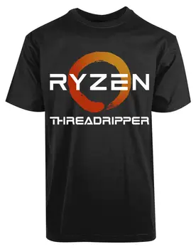 AMD Ryzen Threadripper Nauji vyriški Marškiniai Procesoriai Juokinga Atspausdinta Tee