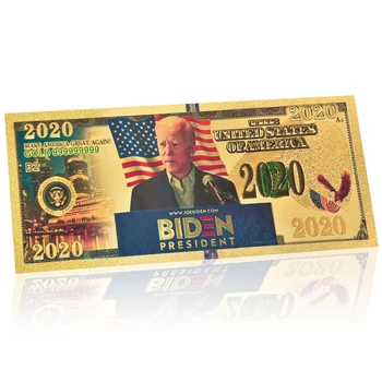 Amerikos Prezidentas 2020 Joe Bidenas Padirbtų Pinigų Aukso Folija Banknotų Ne valiuta, Pasiūlymo Pinigų, Jungtinės amerikos valstijos Erzina Dovanos