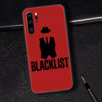 Amerikos TV juodąjį sąrašą Telefoną Atveju Huawei P Mate 10 20 30 40 Pro Lite Smart 2019 2021 juodos spalvos Dėklu Silikono Padengti Tapyba