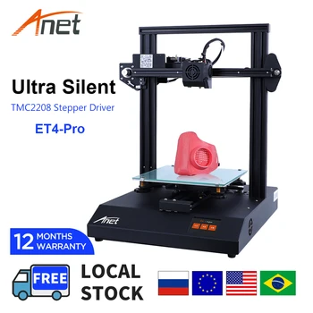 Anet ET4Pro Ultra Silent 3D Spausdintuvas Su TMC2208 Vairuotojo DM 