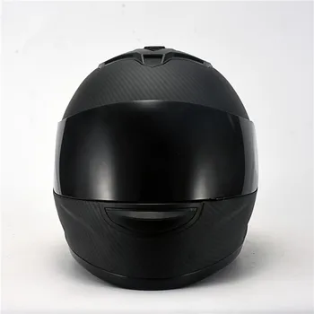 Anglies Tapybos CE DOT Patvirtintas Visą Veidą Motociklo Šalmas Motociklų Helmet - Matt Black XL 61-62cm)