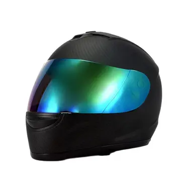 Anglies Tapybos CE DOT Patvirtintas Visą Veidą Motociklo Šalmas Motociklų Helmet - Matt Black XL 61-62cm)