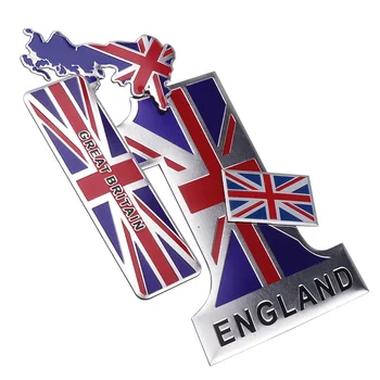 Anglijos Vėliavos Automobilių Lipdukai United Kindom Emblema UK Ženklelis Decal BMW, Audi, Ford, KIA Land Rover Mini Cooper 