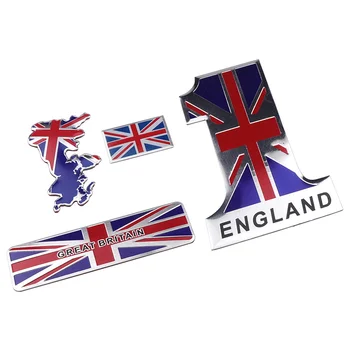 Anglijos Vėliavos Automobilių Lipdukai United Kindom Emblema UK Ženklelis Decal BMW, Audi, Ford, KIA Land Rover Mini Cooper 