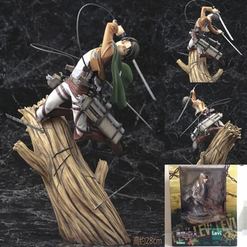 Anime Ataka Titan 203 Mikasa Akermano Figma Veiksmų PVC Paveikslas Modelis, Žaislų Mūšio Žalos Kruvinas Kapitonas Statulėlės, Kolekcines