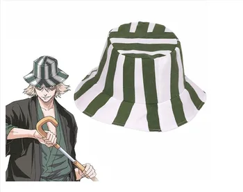 Anime Bleach Urahara Kisuke Cosplay Skrybėlę Bžūp Dome Žalia ir Balta Dryžuotas Vasaros Kietas Skrybėlę Arbūzas skrybėlės Priedai