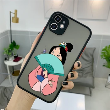 Anime Cartoon Hua Mulan Mushu Matinis Kietajame KOMPIUTERIO, Telefono dėklas Skirtas iPhone 12Mini SE2020 6S 11 12 Pro XS Max XR 7 8Plus Minkštos Sienos Dangtis