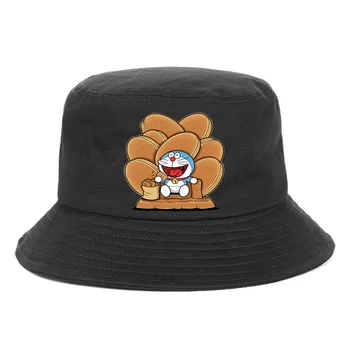 Anime Doraemon Kibiro Kepurę paauglys Lauko Žvejys Skrybėlės Vasaros Hip-Hop Beach Sun Kepurės unisex Streetwear Chapeau Kepurės