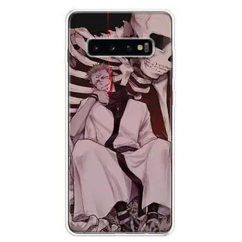 Anime Džiudžiutsu Kaisen Telefono dėklas Samsung Galaxy S10 S20 Ultra 10 Pastaba 9 8 S8 S9 S7 J4 J6 J8 Plius Lite + Populiarus Padengti Rubisafe Sh