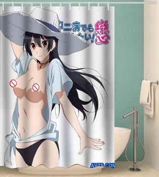 Anime Otaku Mėgstamą Dušo Užuolaidos Pristatymas Greitas Nemokamas Pristatymas Pigūs Didelio Dydžio Spausdintos Vonios Reikmenys Vandeniui Apdaila