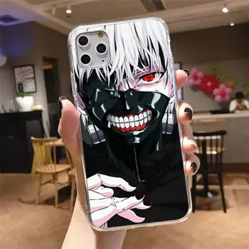 Anime Tokyo Ghouls siaubas siaubas, Telefono dėklas Permatomas iPhone 6 7 8 11 12-os mini pro X XS XR MAX Plius padengti funda shell