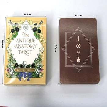Antikos Anatomija 78 Taro Kortų Kaladę Anglų Versija Klasikinis Taro Kortų Oracle Būrimą Stalo Žaidimai Žaisti Modernus Skaitytojas